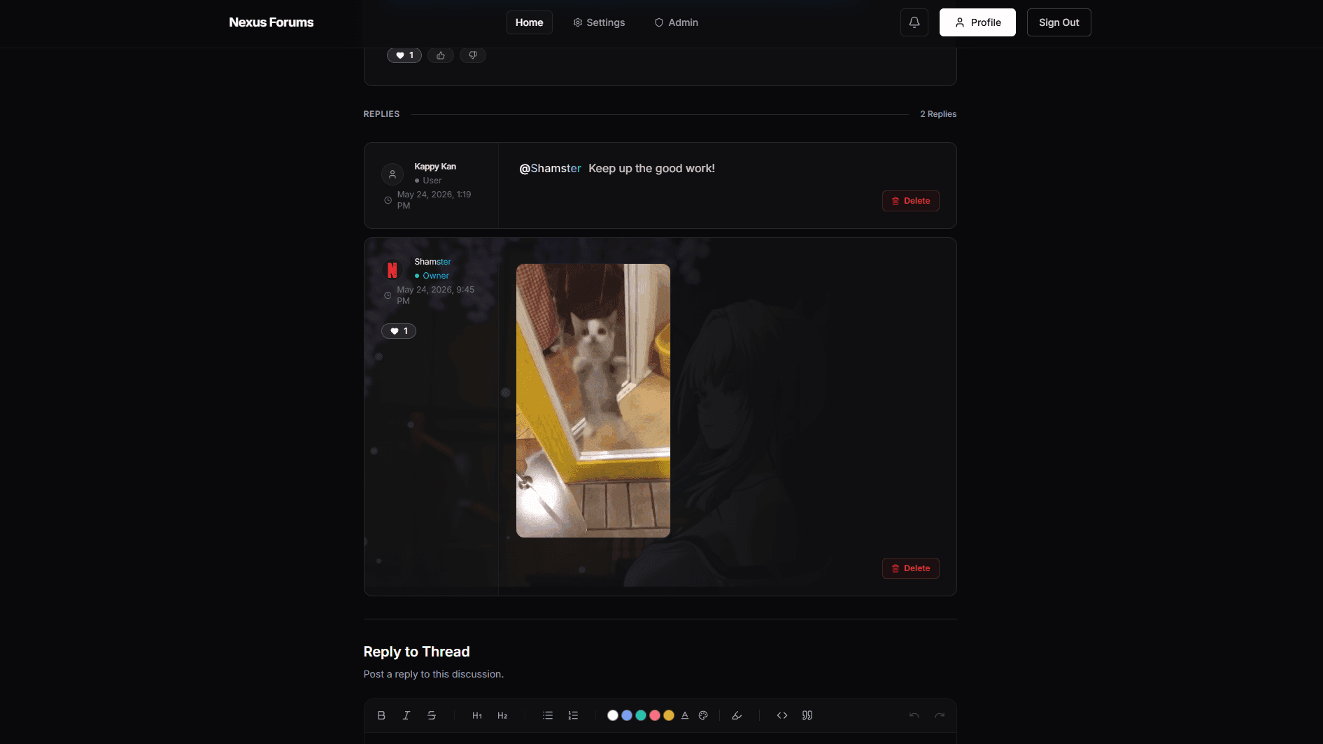 Forum Showcase Swap Preview